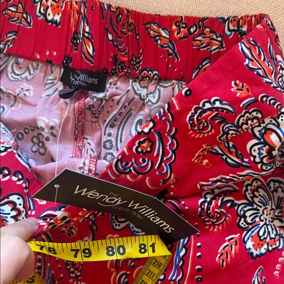 ❤️ NWT Wendy Williams Palazzo Floral Pants - Picture 3 of 6